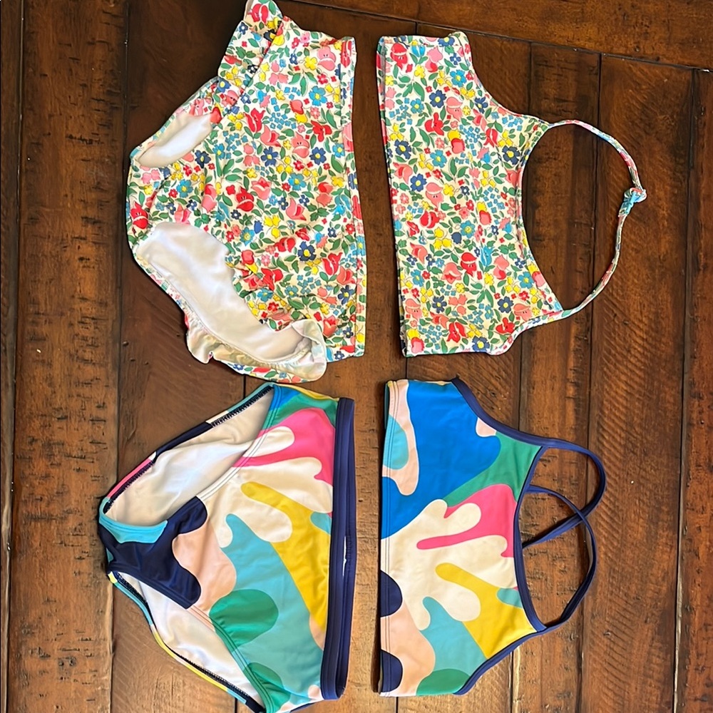 Two Mini Boden Bikini Sets Girls 11/12